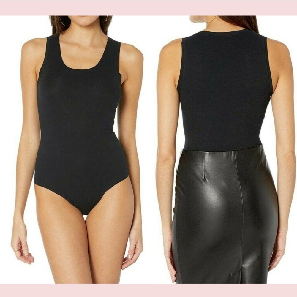 NWT $78 Commando [‎ Small ] Essential Cotton Tank Bodysuit BDS121 Black